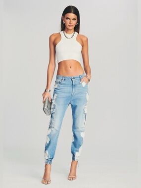 SER.O.YA Veronica Jogger in Olympia Bleached